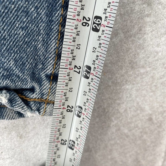 Eddie Bauer Jeans 40x30 Mens Blue Relaxed Fit Tapered Leg Cotton Denim‎ Med Wash - Picture 13 of 14